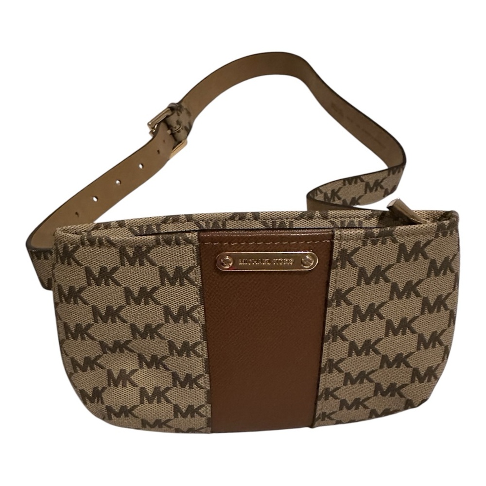 Michael Kors Bum Bag Multi Logo Beige/Brown Zip